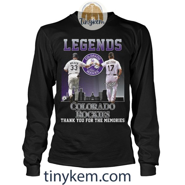 Colorado Rockies Legends Walker and Helton Shirt