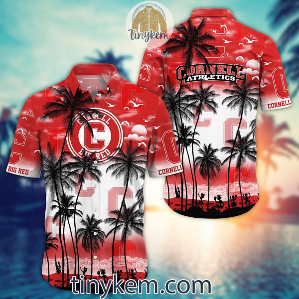 Cornell Big Red Summer Coconut Hawaiian Shirt