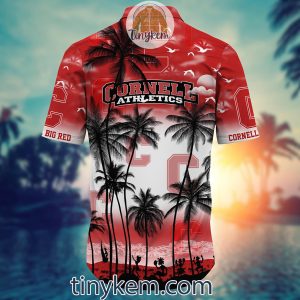 Cornell Big Red Summer Coconut Hawaiian Shirt2B3 sDA8b