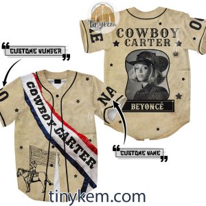 Beyonce Cowboy Carter Customized Baseball Jersey