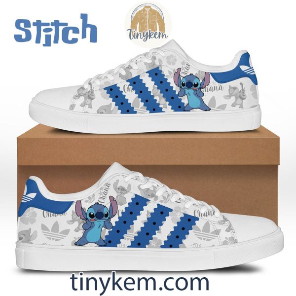 Cute Stitch Leather Skate Shoes