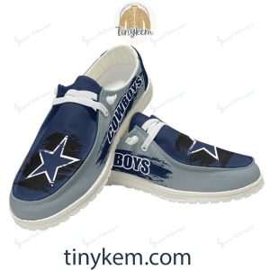 Dallas Cowboys Dude Canvas Loafer Shoes2B10 JlpAK