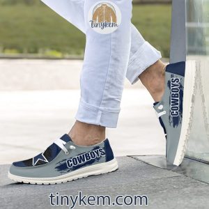 Dallas Cowboys Dude Canvas Loafer Shoes2B2 hP1Sw