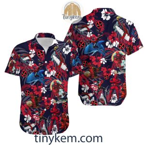 Deadpool Floral Hawaiian Shirt
