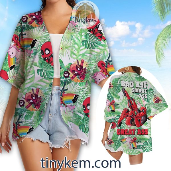 Deadpool Hawaiian Kimono Beach