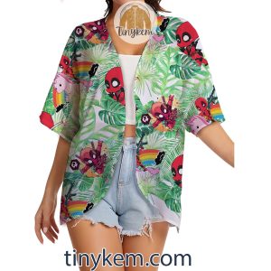 Deadpool Hawaiian Kimono Beach2B2 xF4lu