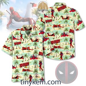 Deadpool Summer Hawaiian Shirt With Coconut Trees Pattern