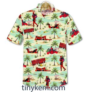 Deadpool Summer Hawaiian Shirt With Coconut Trees Pattern2B3 lp21f