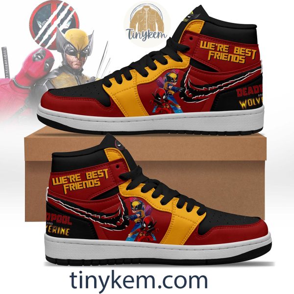 Deadpool x Wolverine Air Jordan 1 High Top Shoes