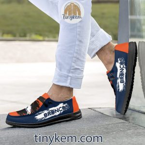 Denver Broncos Dude Canvas Loafer Shoes2B2 Tukcb