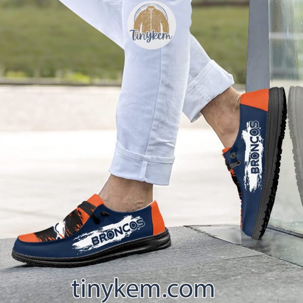 Denver Broncos Dude Canvas Loafer Shoes
