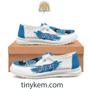 Detroit Lions Dude Canvas Loafer Shoes2B10 m3s2z