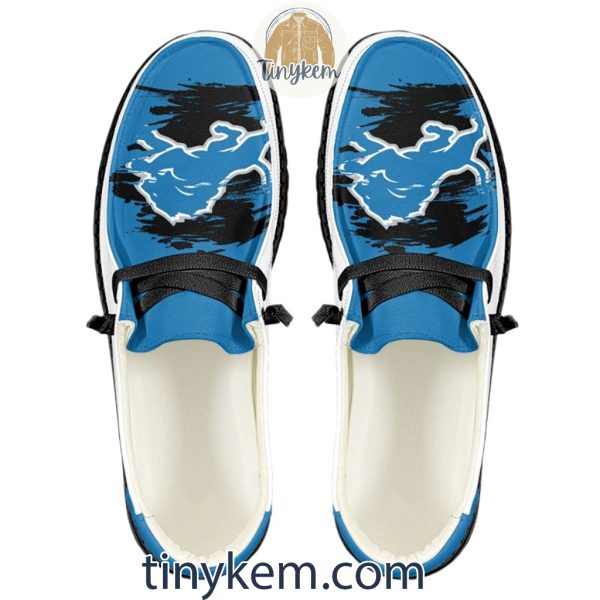Detroit Lions  Dude Canvas Loafer Shoes