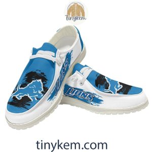 Detroit Lions Dude Canvas Loafer Shoes2B3 ix08K
