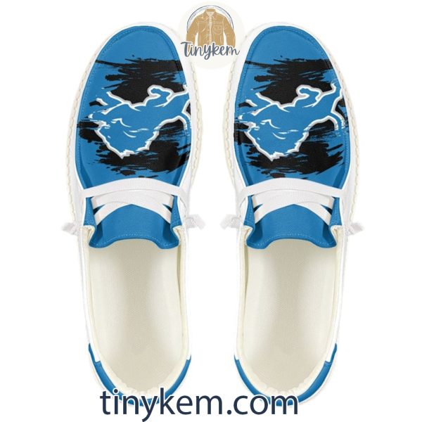 Detroit Lions  Dude Canvas Loafer Shoes