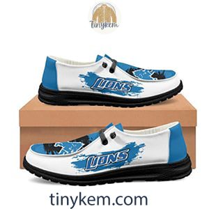 Detroit Lions Dude Canvas Loafer Shoes2B8 fXXFx
