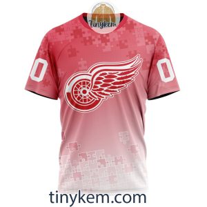 Detroit Red Wings Customized Tshirt Hoodie With Autism Awareness 2024 Design2B6 xjDUr
