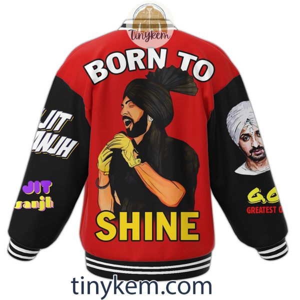 Diljit Dosanjh Customized Baseball Jacket: Born To Shine