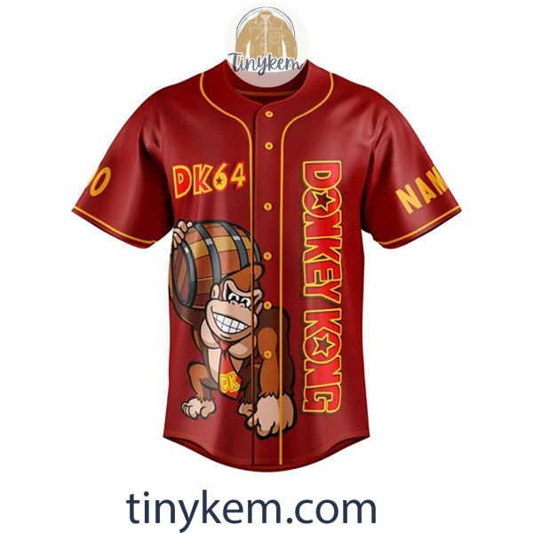 Donkey Kong Customized Baseball Jersey