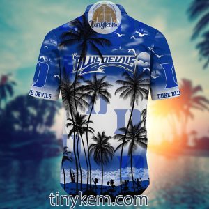 Duke Blue Devils Summer Coconut Hawaiian Shirt2B3 SCW6U