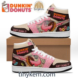 Dunkin Donuts Air Jordan 1 High Top Shoes: Just Dunk It