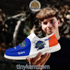 Florida Gators Customized Canvas Loafer Dude Shoes