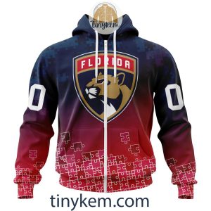 Florida Panthers Customized Tshirt Hoodie With Autism Awareness 2024 Design2B2 WZiT2