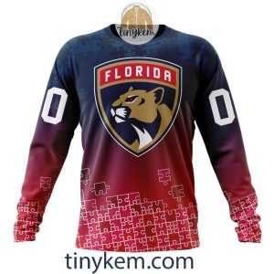 Florida Panthers Customized Tshirt Hoodie With Autism Awareness 2024 Design2B4 CW3sx