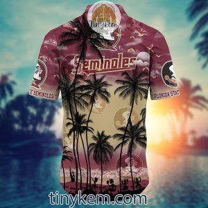 Florida State Seminoles Summer Coconut Hawaiian Shirt2B3 teUXl