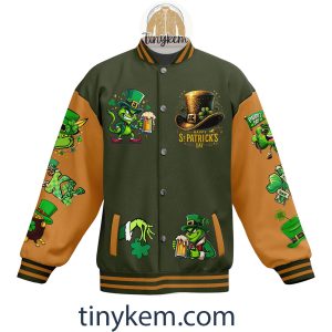 Funny Grinch ST Patrick Day Baseball Jacket Cheers2B3 41mS0