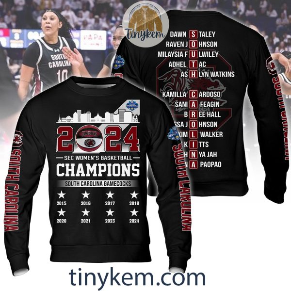 Gamecocks 2024 SEC Basketball Champions Tshirt, Hoodie, Sweatshirt