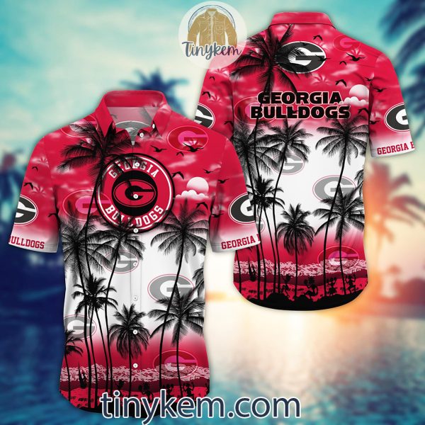 Georgia Bulldogs Summer Coconut Hawaiian Shirt