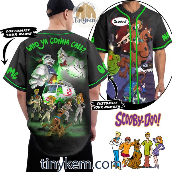 Ghostbuster Scooby Doo Customized Baseball Jersey
