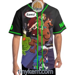 Ghostbuster Scooby Doo Customized Baseball Jersey