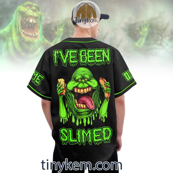 Ghostbuster Slimer Customized Baseball Jersey: I’ve Been Slimed