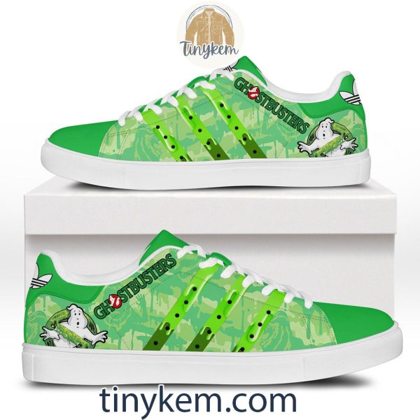 Ghostbusters Green Leather Skate Shoes