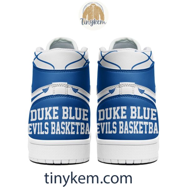 Go Duke Devils Air Jordan 1 High Top Shoes