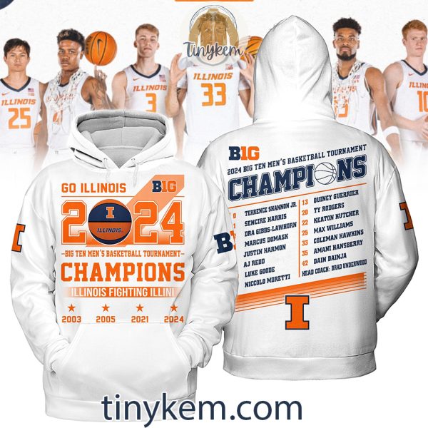 Go Illinois Big Ten Champions 2024 Tshirt, Hoodie