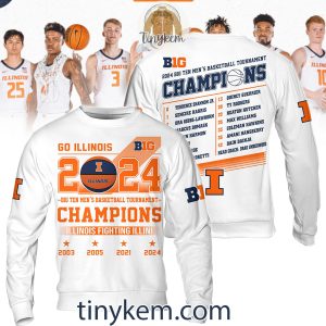 Go Illinois Big Ten Champions 2024 Tshirt Hoodie2B3 NCA21