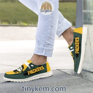 Green Bay Packers Dude Canvas Loafer Shoes2B11 x0EVc