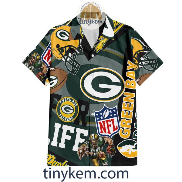 Green Bay Packers Hawaiian Shirt and Beach Shorts