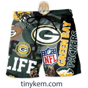 Green Bay Packers Hawaiian Shirt and Beach Shorts2B3 JCT9D