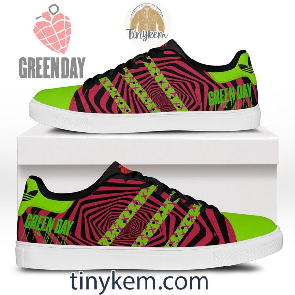 Green Day Leather Skate Low Top Shoes