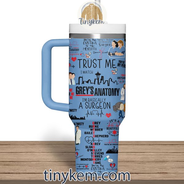 Grey’s Anatomy Icons Bundle Customized 40 Oz Tumbler: You’re My Person