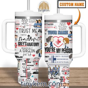 Greys Anatomy Icons Bundle Customized 40 Oz Tumbler Youre My Person2B4 VFrCV