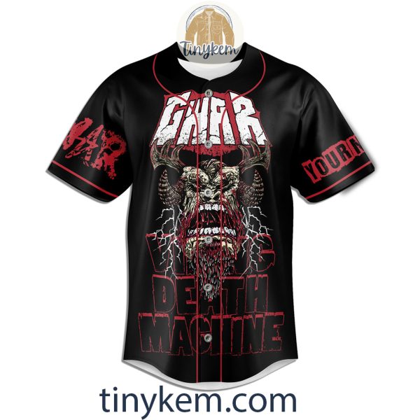 Gwar 30th Anniversary Tour Customized Baseball Jersey