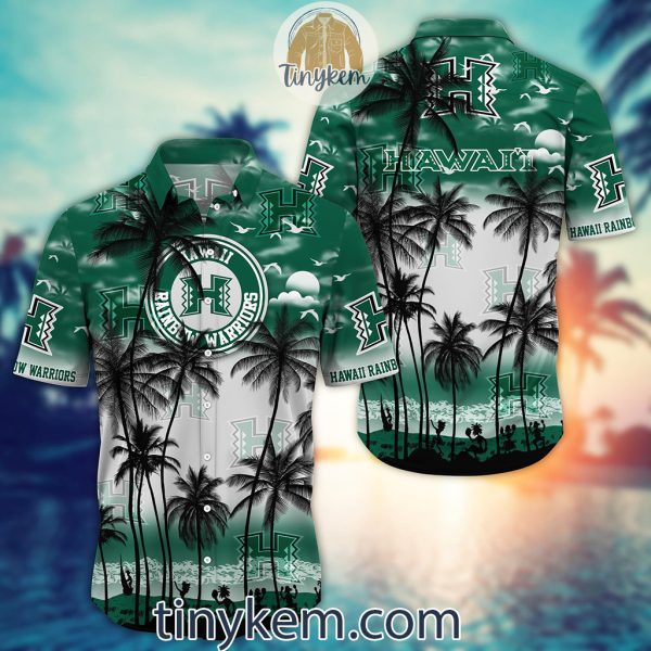 Hawaii Rainbow Warriors Summer Coconut Hawaiian Shirt