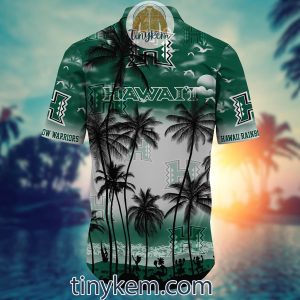 Hawaii Rainbow Warriors Summer Coconut Hawaiian Shirt2B3 3plix