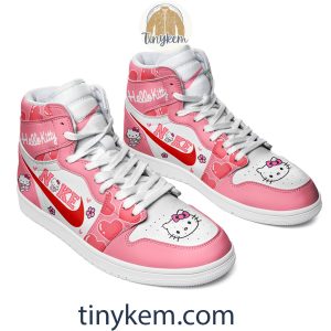 Hello Kitty Pink Air Jordan 1 High Top Shoes2B2 QJrx5
