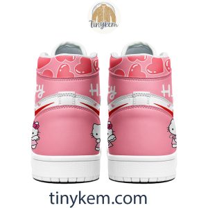 Hello Kitty Pink Air Jordan 1 High Top Shoes2B3 AmLT4